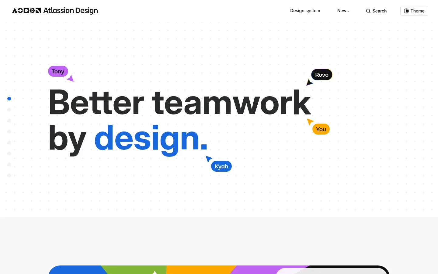 Atlassian Design System, first screen, design by Atlassian