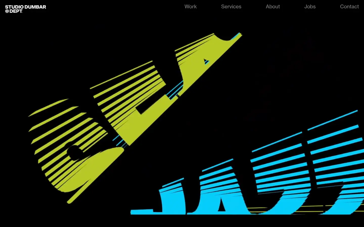 North Sea Jazz by Studio Dumbar, first screen, design by Studio Dumbar