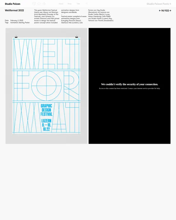 Weltformat poster festival by Studio Feixen, design by Studio Feixen