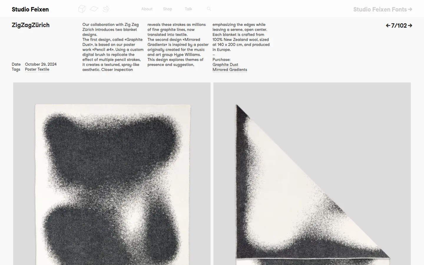 ZigZag Zurich posters by Studio Feixen, first screen, design by Studio Feixen
