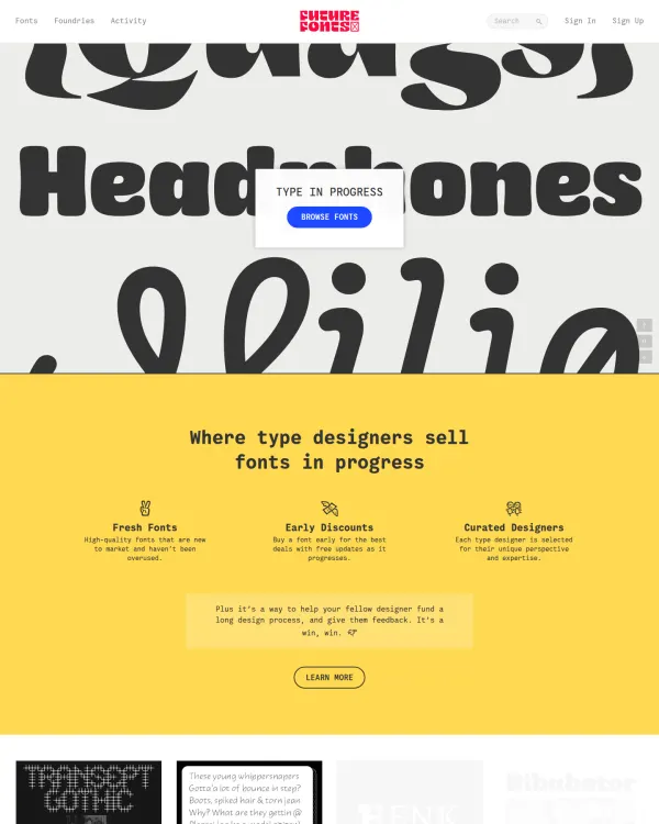 Future Fonts, design by Future Fonts