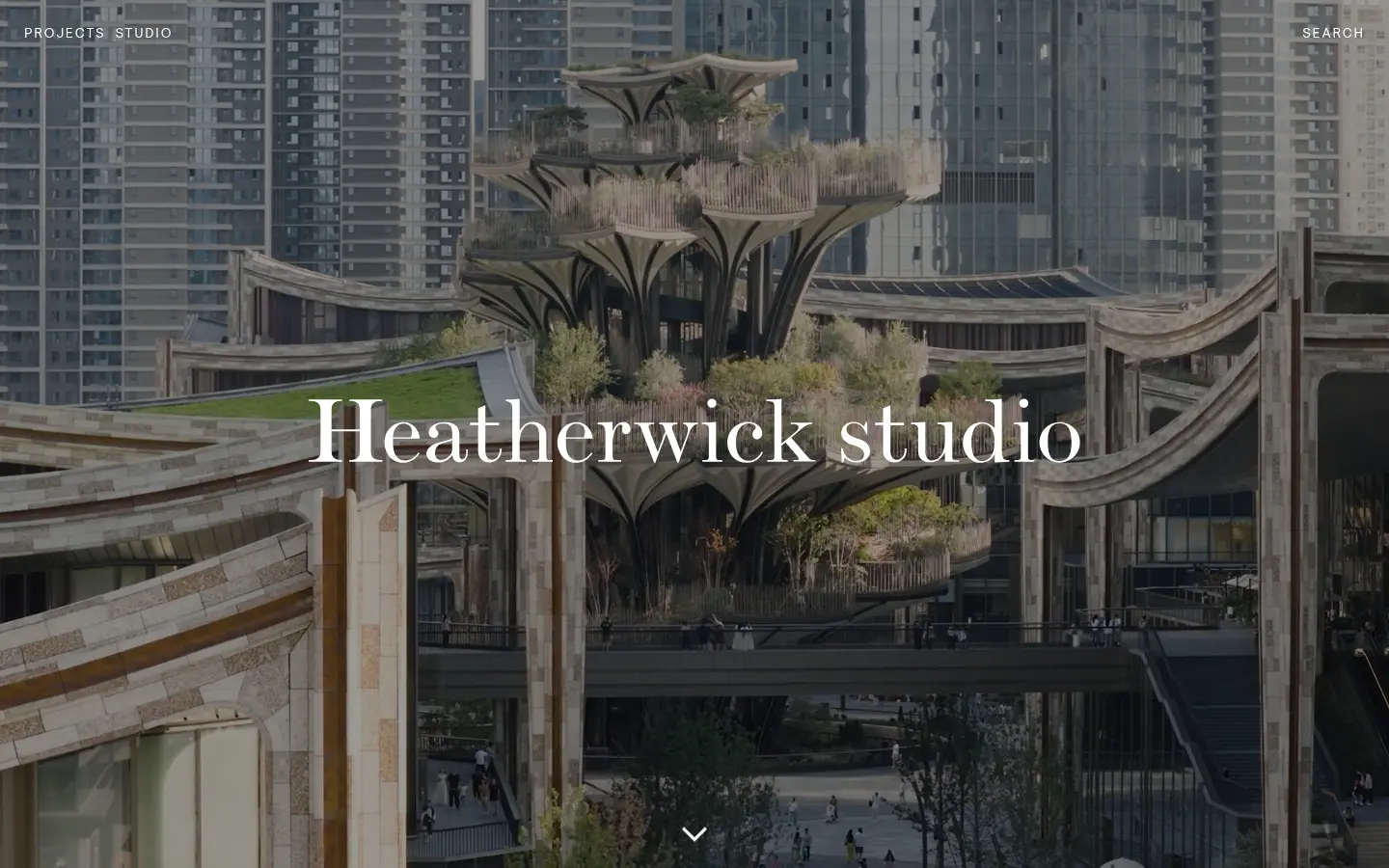 Heatherwick Studio, first screen, design by Heatherwick Studio