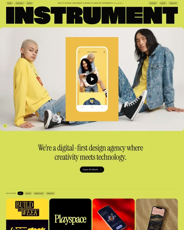 Instrument, design by Instrument