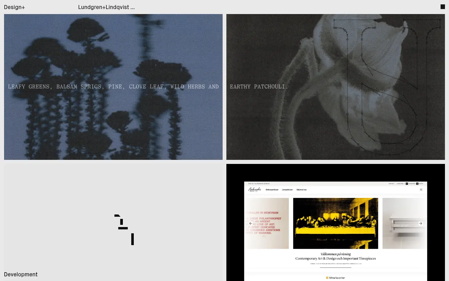 Lundgren+Lindqvist, first screen, design by Lundgren+Lindqvist