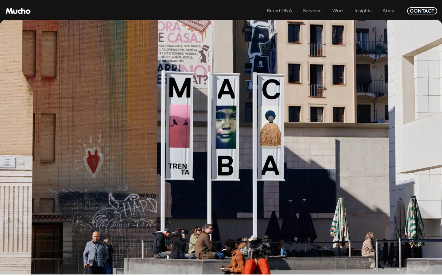 MACBA identity by Mucho, first screen, design by Mucho
