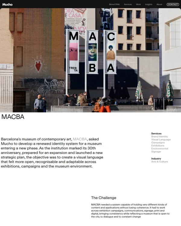 MACBA identity by Mucho, design by Mucho