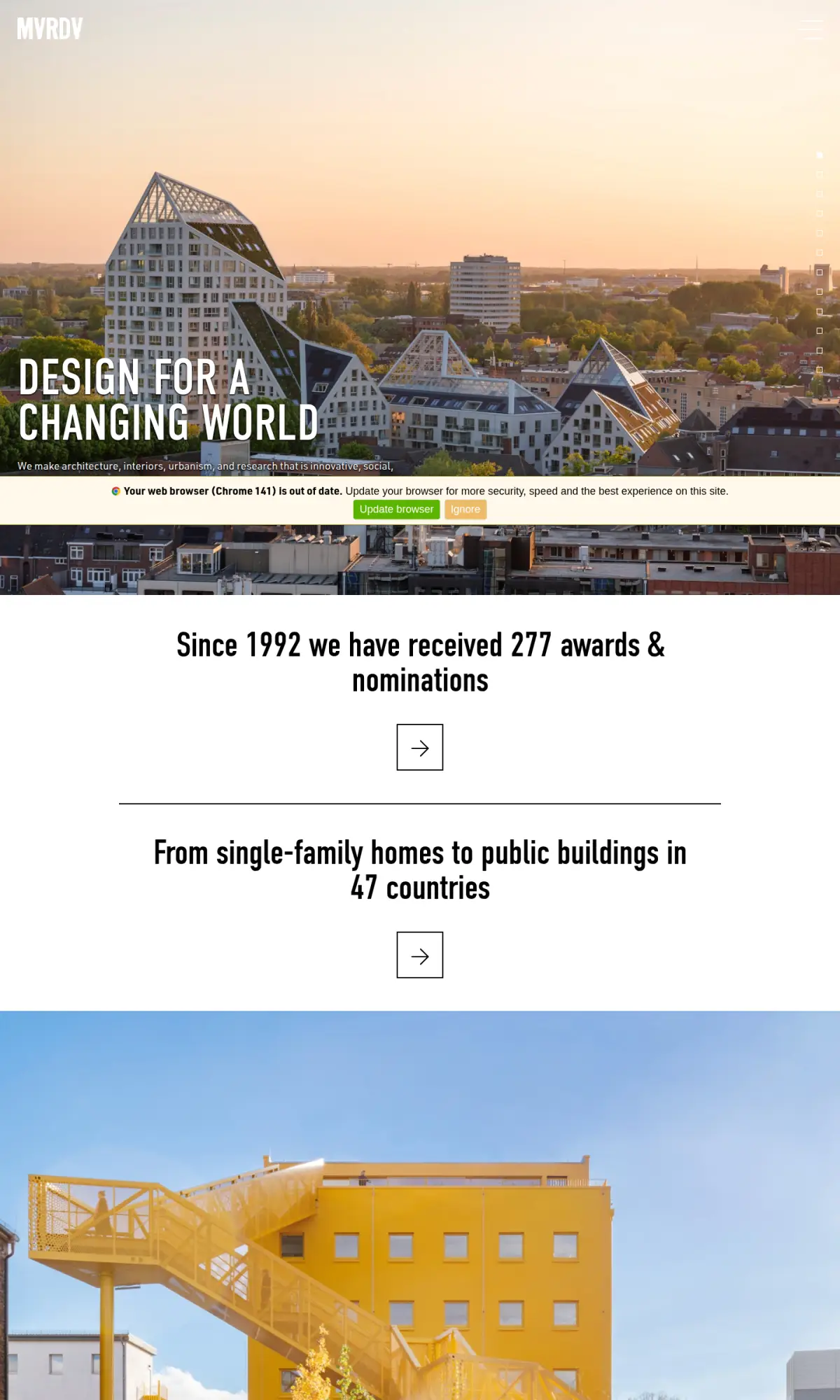 MVRDV, the page as you scroll