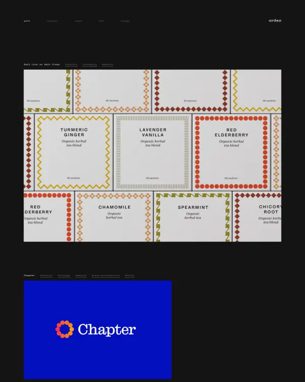 Order, design by Order