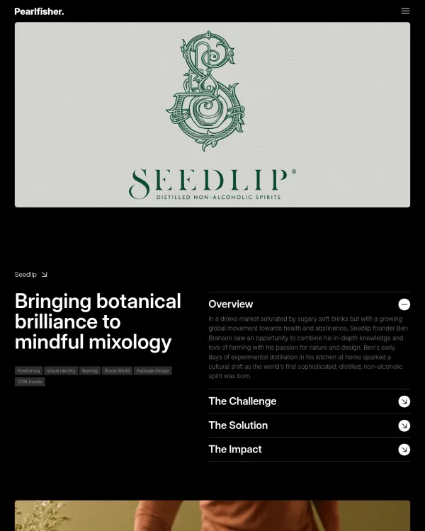Seedlip packaging by Pearlfisher, design by Pearlfisher