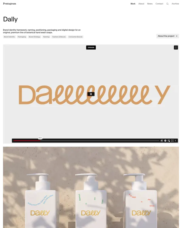 Dally packaging by Pentagram, design by Pentagram