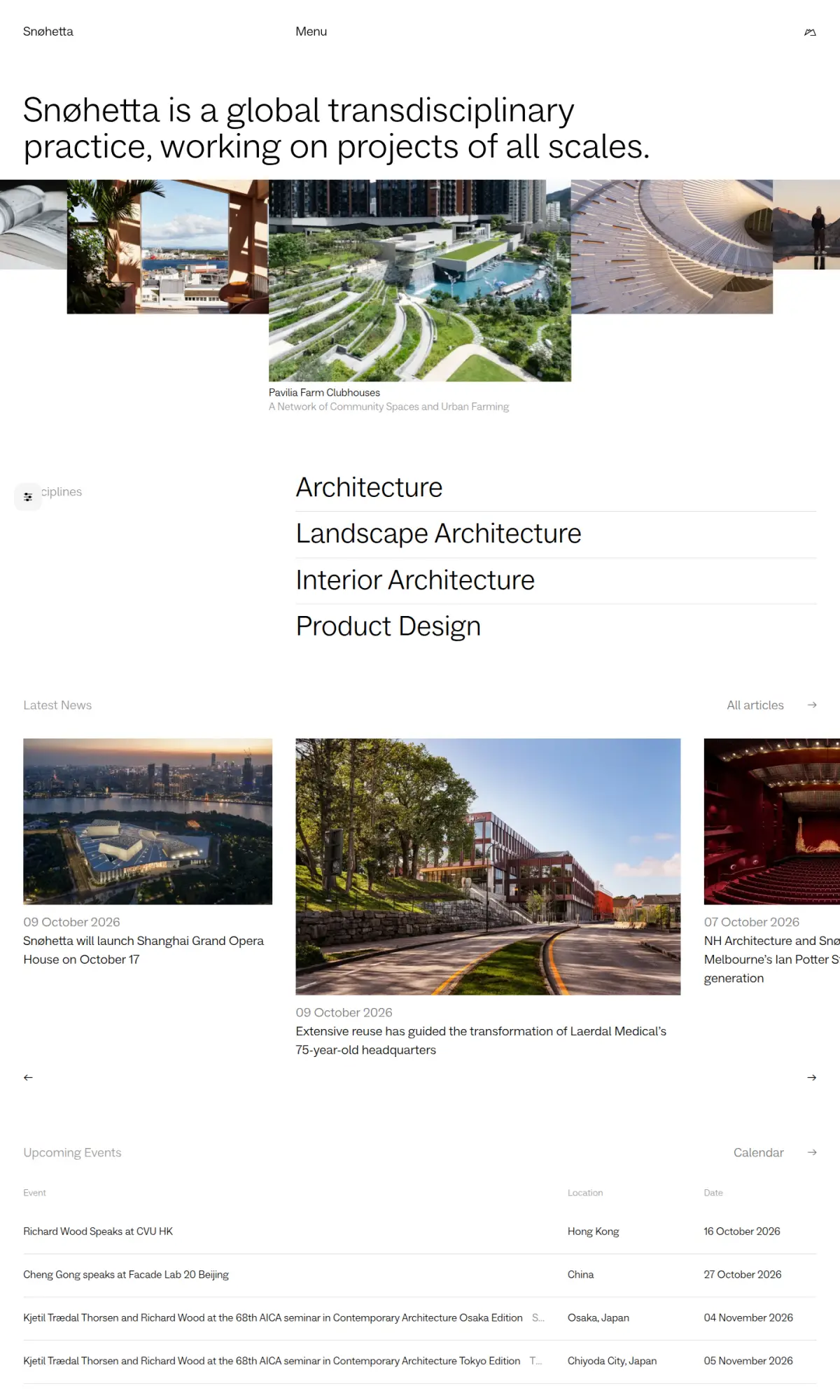 Snohetta, the page as you scroll