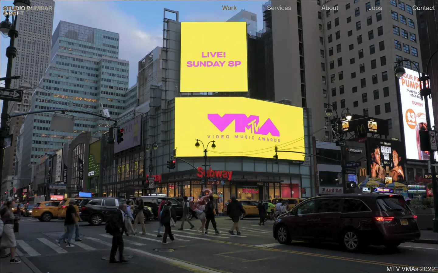 Studio Dumbar/DEPT, first screen, design by Studio Dumbar
